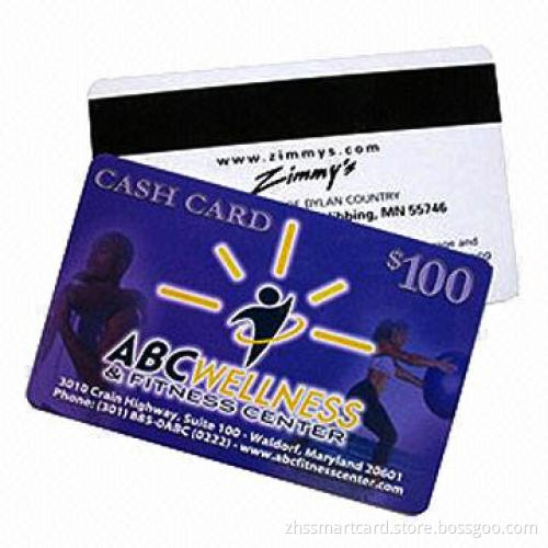 Magnetic card, made of PVC